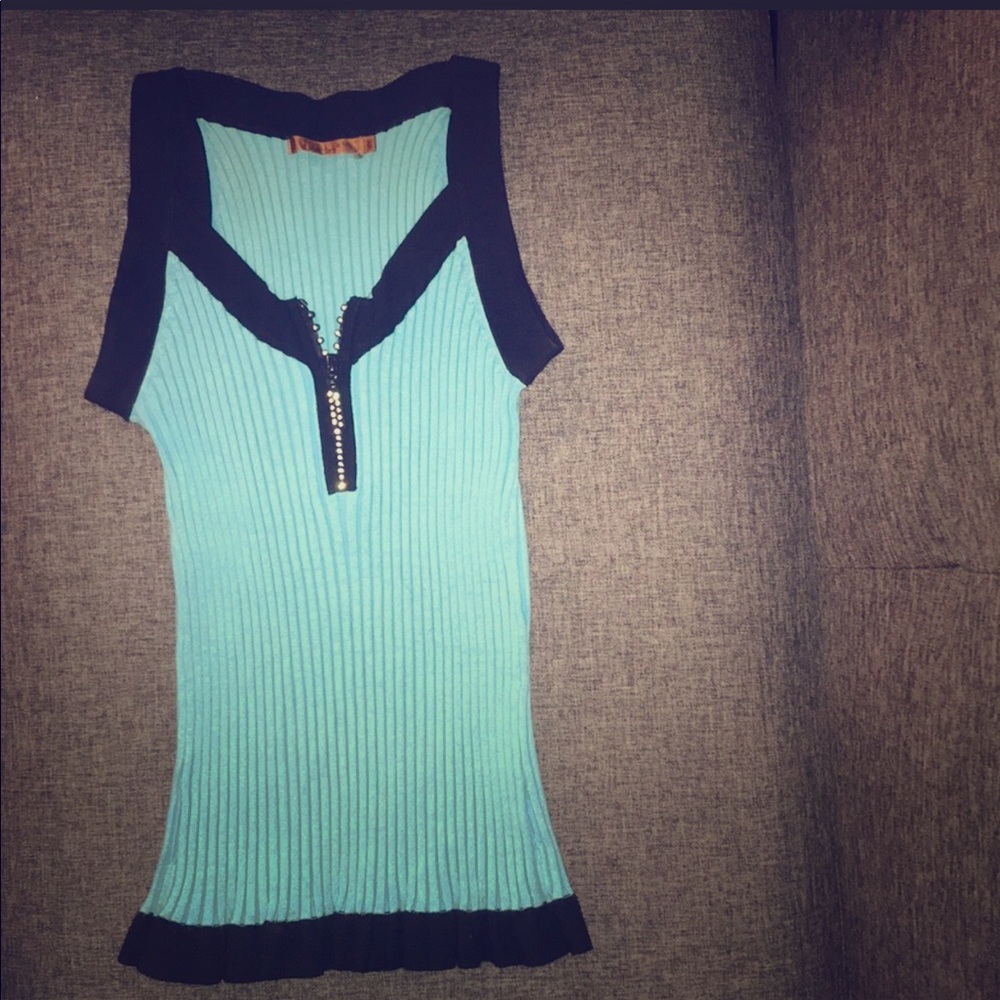 Belldini tank with rhinestones